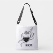 薬を飲む クロスボディバッグ (正面)