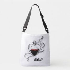 薬を飲む クロスボディバッグ