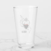 薬を飲む タンブラーグラス (裏面)