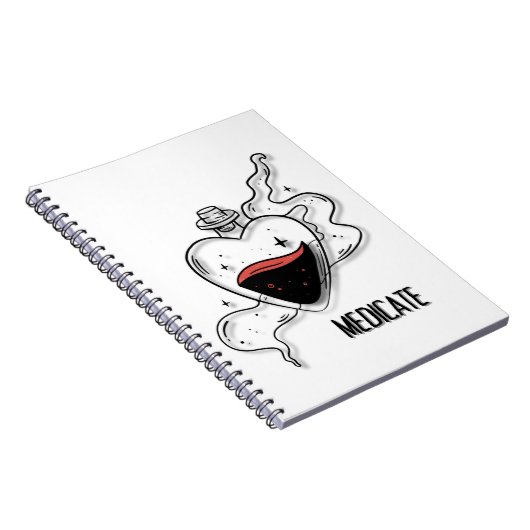 薬を飲む ノートブック (右側)