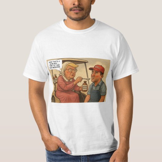 薬を飲め Tシャツ (正面)