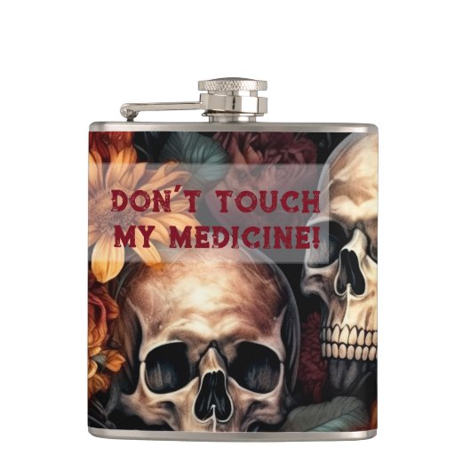 薬をTouchしない フラスク (正面)