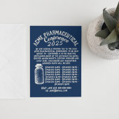 薬事会議レトロ招待状 招待状