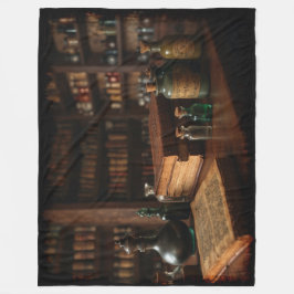 薬事表中世の場面 フリースブランケット