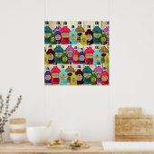 薬人用魔法ポーション薬効強直ボトル ポスター (キッチン)