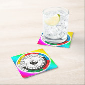 薬伝統的体中国の時計クラシックRo スクエアペーパーコースター (インサイチュ)