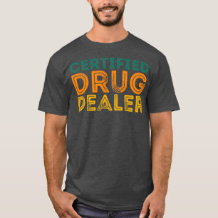 薬剤おもしろい師引用文認定医薬品業者 Tシャツ