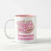 薬剤の代表的なギフト(世界のベスト) ツートーンマグカップ (左)