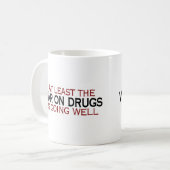 薬剤の戦争 コーヒーマグカップ (正面左)