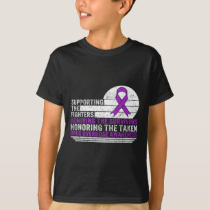 薬剤の過剰摂取認識度は戦闘機Suをサポート Tシャツ