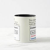 薬剤カスタムおもしろい師の贈り物マグ マグカップ (中央)