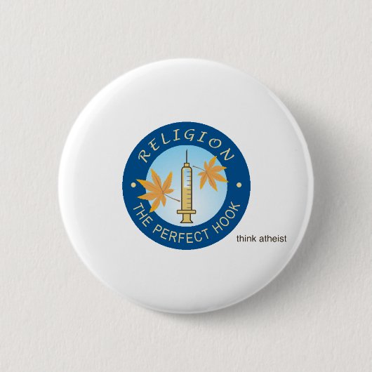 薬剤円形ボタンとして宗教 缶バッジ (正面)