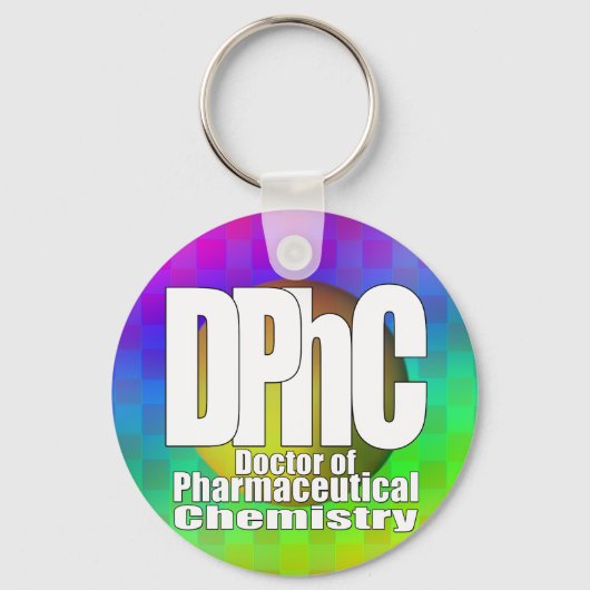 薬剤化学のDPhCのロゴの医者 キーホルダー (正面)