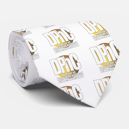 薬剤化学のDPhCのロゴの医者 ネクタイ (ロール)