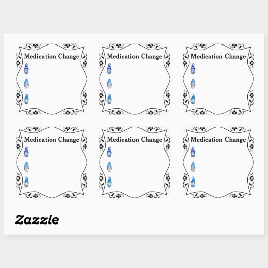 薬剤変更ヘルスジャーナル スクエアシール (シート)