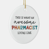 薬剤師おもしろいの素晴らし薬剤師の贈与 セラミックオーナメント (右)