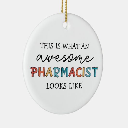 薬剤師おもしろいの素晴らし薬剤師の贈与 セラミックオーナメント (右)