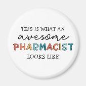 薬剤師おもしろいの素晴らし薬剤師の贈与 マグネット (正面)