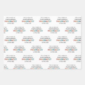 薬剤師おもしろいの素晴らし薬剤師の贈与 ラッピングペーパーシート (正面3)