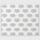 薬剤師おもしろいの素晴らし薬剤師の贈与 ラッピングペーパー (フラット)