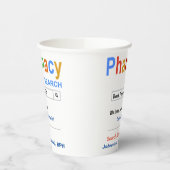 薬剤師おもしろいカスタム最高のの贈与 紙コップ (左)