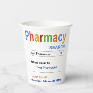 薬剤師おもしろいカスタム最高のの贈与 紙コップ