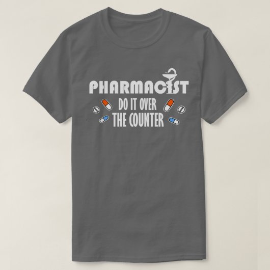 薬剤師おもしろいギフト薬局技術製品 Tシャツ (デザイン正面)