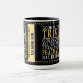 薬剤師おもしろいパーソナライズされた、退職した退職 マグカップ (中央)