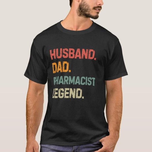 薬剤師おもしろい夫パパ薬剤師伝説の脂肪 Tシャツ (正面)