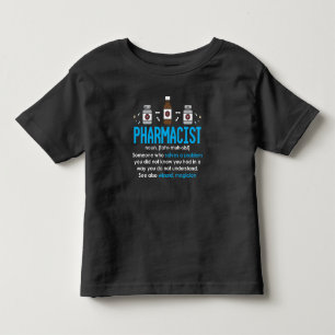 薬剤師おもしろい定義薬局従業員 トドラーTシャツ