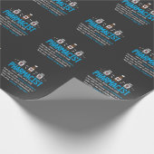 薬剤師おもしろい定義薬局職員 ラッピングペーパー (角)