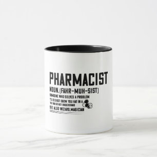 薬剤師おもしろい定義 マグカップ
