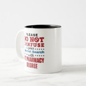 薬剤師おもしろい引用文薬学学位 ツートーンマグカップ (正面左)