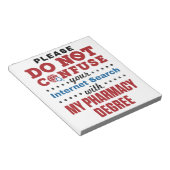 薬剤師おもしろい引用文薬学学位 ノートパッド (アングル)