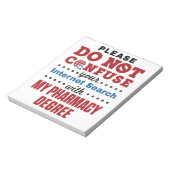 薬剤師おもしろい引用文薬学学位 ノートパッド (回転)