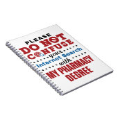 薬剤師おもしろい引用文薬学学位 ノートブック (右側)