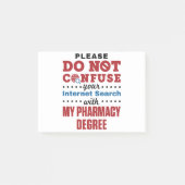 薬剤師おもしろい引用文薬学学位 ポストイット (正面)