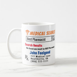 薬剤師おもしろい検索ギフトマグ コーヒーマグカップ