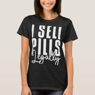 薬剤師おもしろい薬剤師 Tシャツ