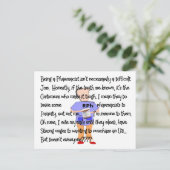 薬剤師から贈られる「精神異常の境地」物語芸術 ポストカード (スタンド正面)