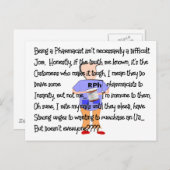 薬剤師から贈られる「精神異常の境地」物語芸術 ポストカード (正面/裏面)