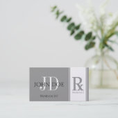 薬剤師か規定の薬学の暗闇プラチナ 名刺 (スタンド正面)