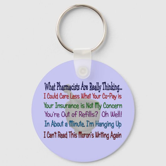 薬剤師が本当に考えるは キーホルダー (正面)