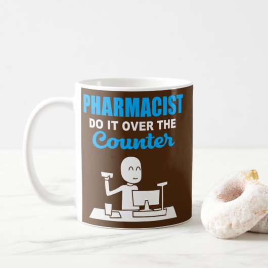 薬剤師が~の薬局でそれをする コーヒーマグカップ (ドーナツ)