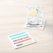 薬剤師でさえも2 スクエアペーパーコースター (インサイチュ)
