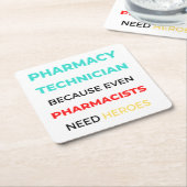 薬剤師でさえも2 スクエアペーパーコースター (アングル)