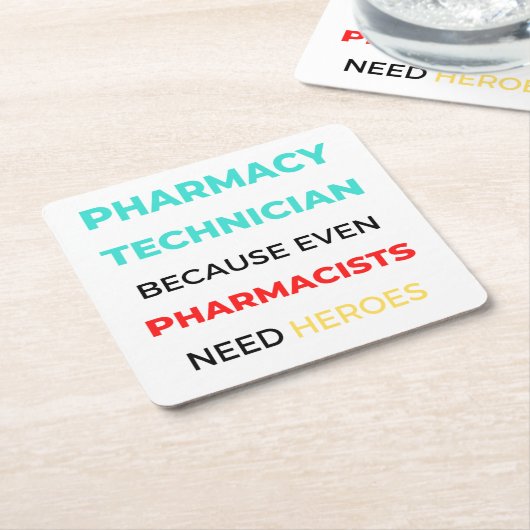 薬剤師でさえも2 スクエアペーパーコースター (アングル)