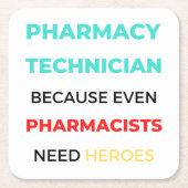 薬剤師でさえも2 スクエアペーパーコースター (正面)