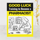 薬剤師になるための福の祈り カード (黄色い花)