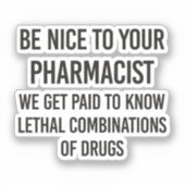 薬剤師に優しく シール (正面)